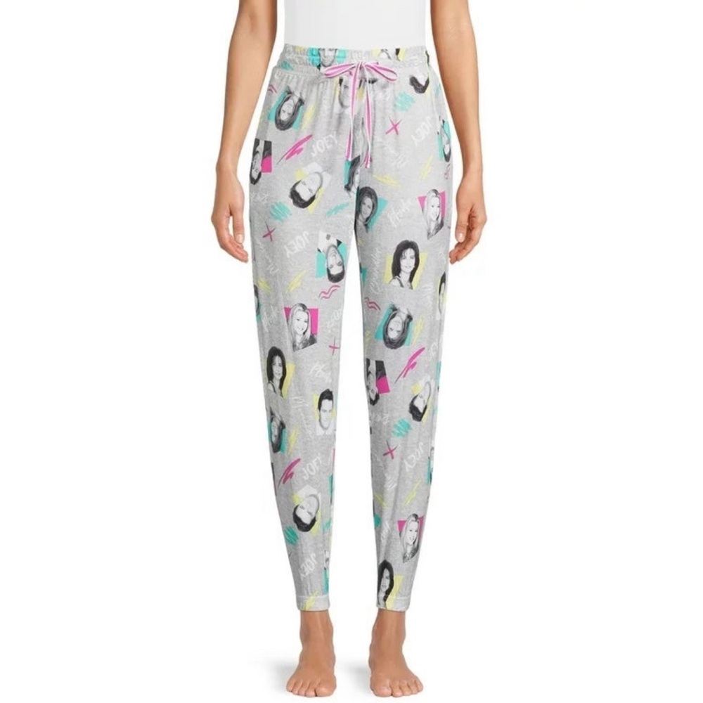 🆕 Ladies Women's Friends Sleep Lounge Joggers Pants With Pockets Large (12-14)